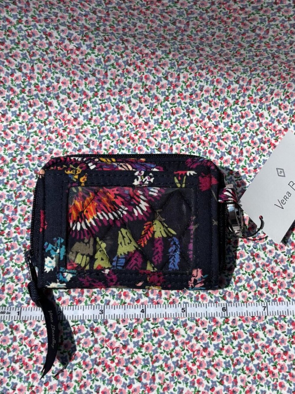 Vera Bradley Set - Shoulder Bag, Umbrella, Petite Zip Wallet, Mirror Cosmetic - Picture 5 of 6